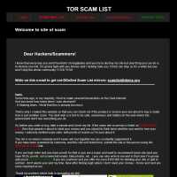 TOR SCAM LIST